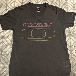 Oakley Black Tee with Graphic Accents